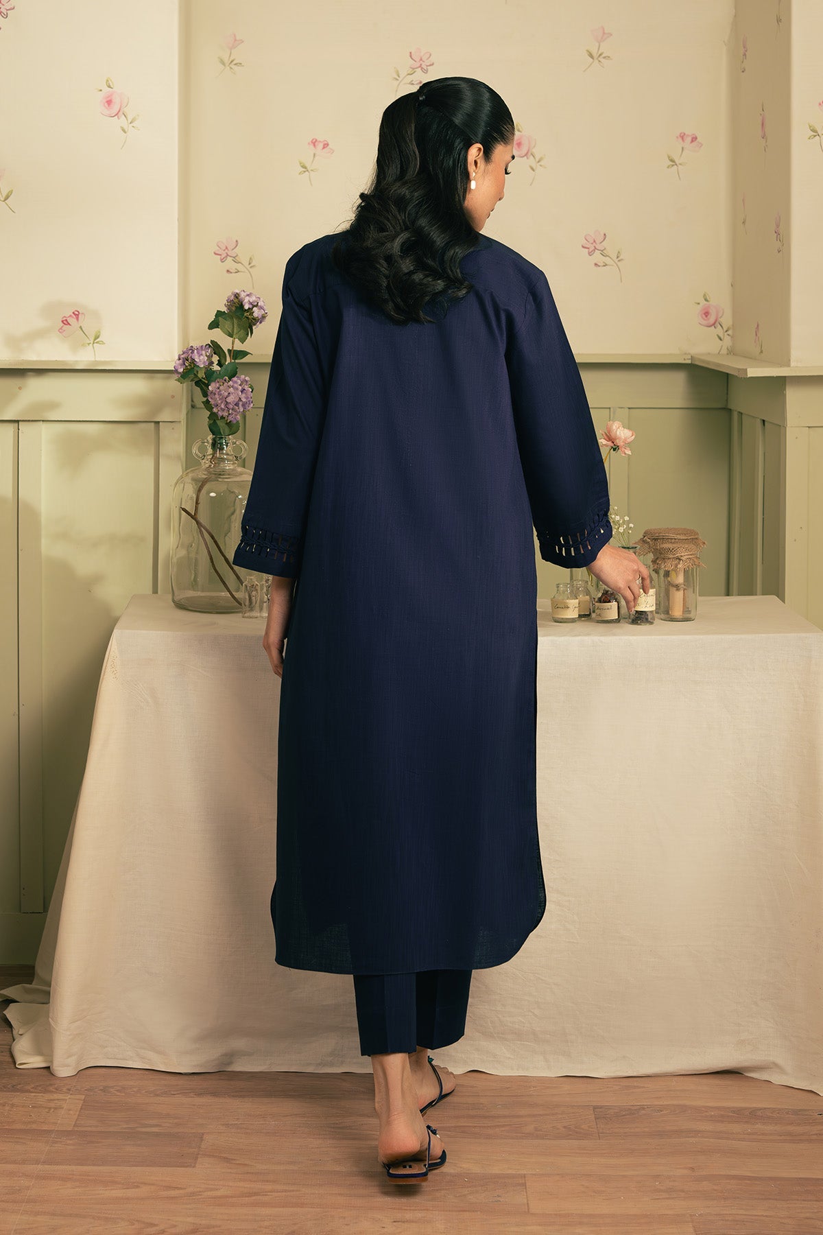 Embroidered Organza Fabric (2Pcs) | LF-713