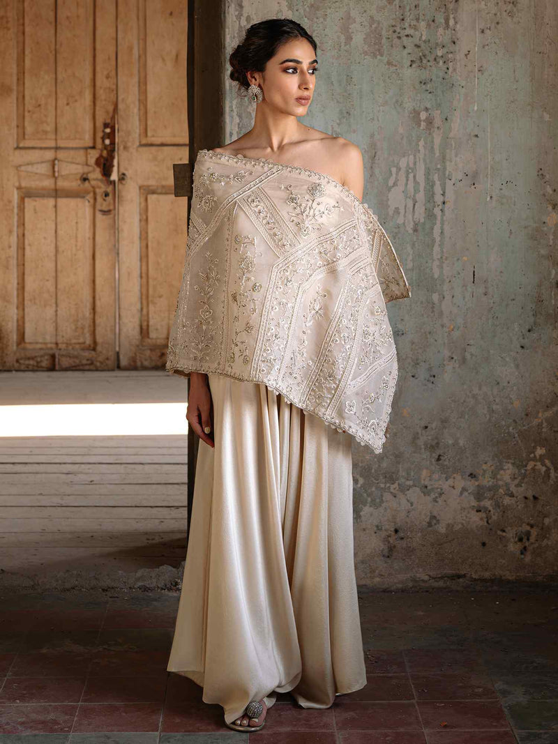 Wrap Stole, Blouse & Pants
