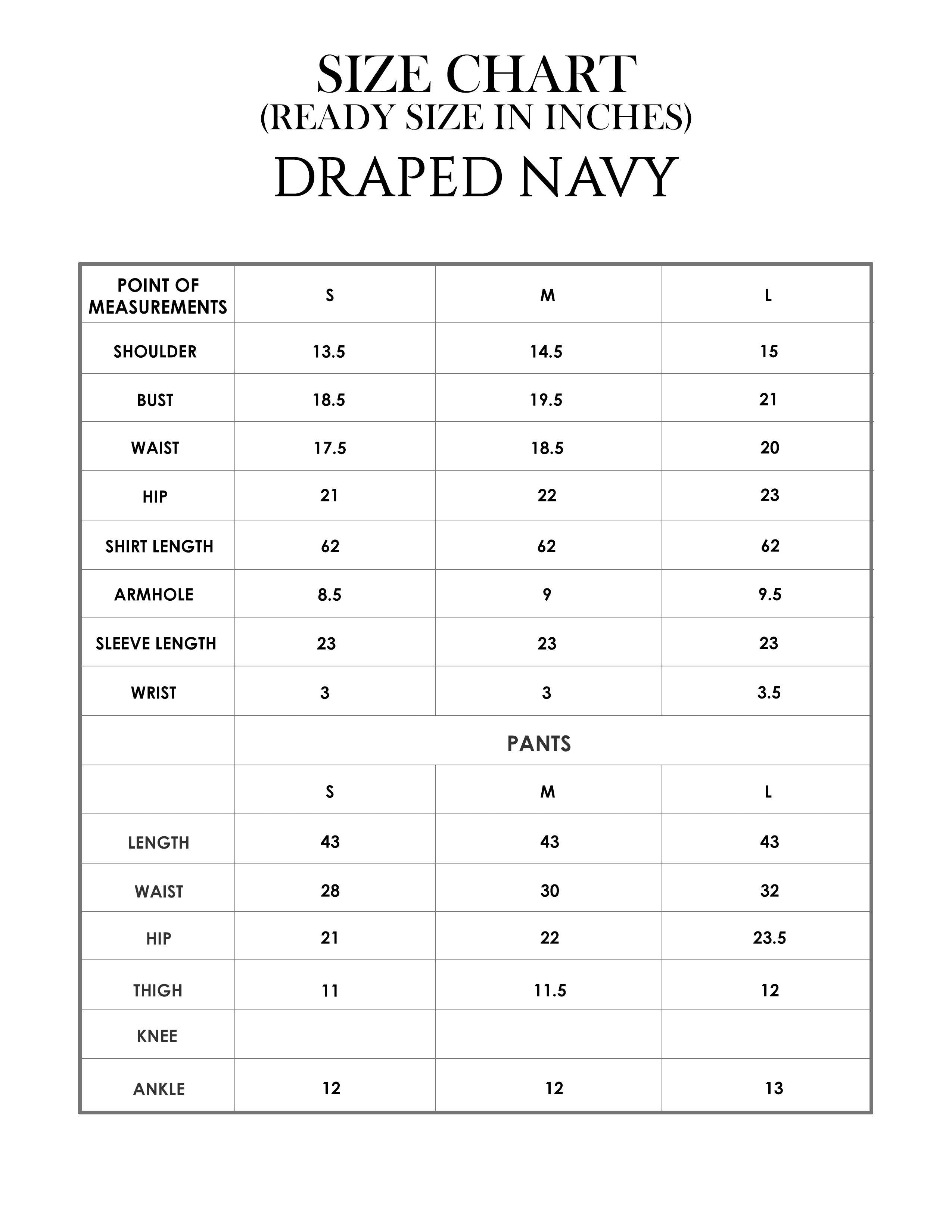 DRAPED NAVY