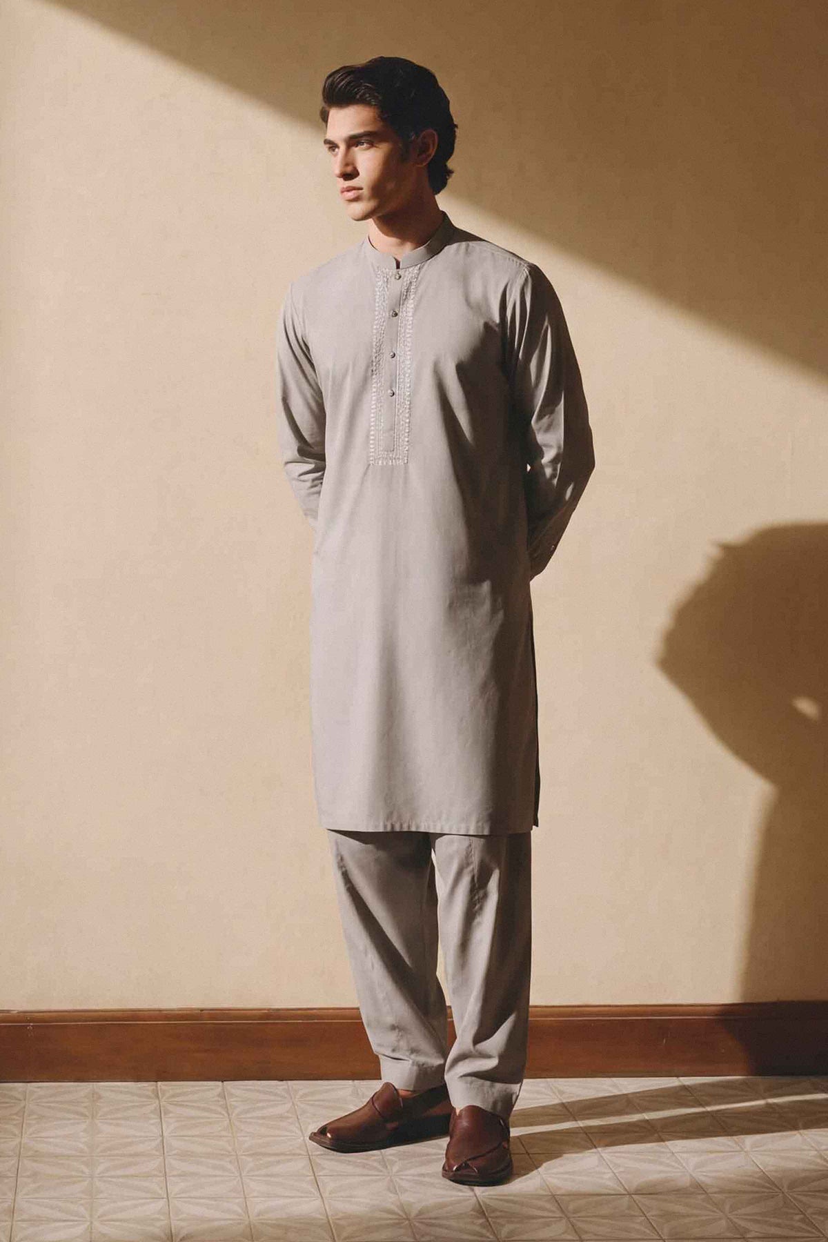 2 Piece - Embroidered Suit - NLWS26-10