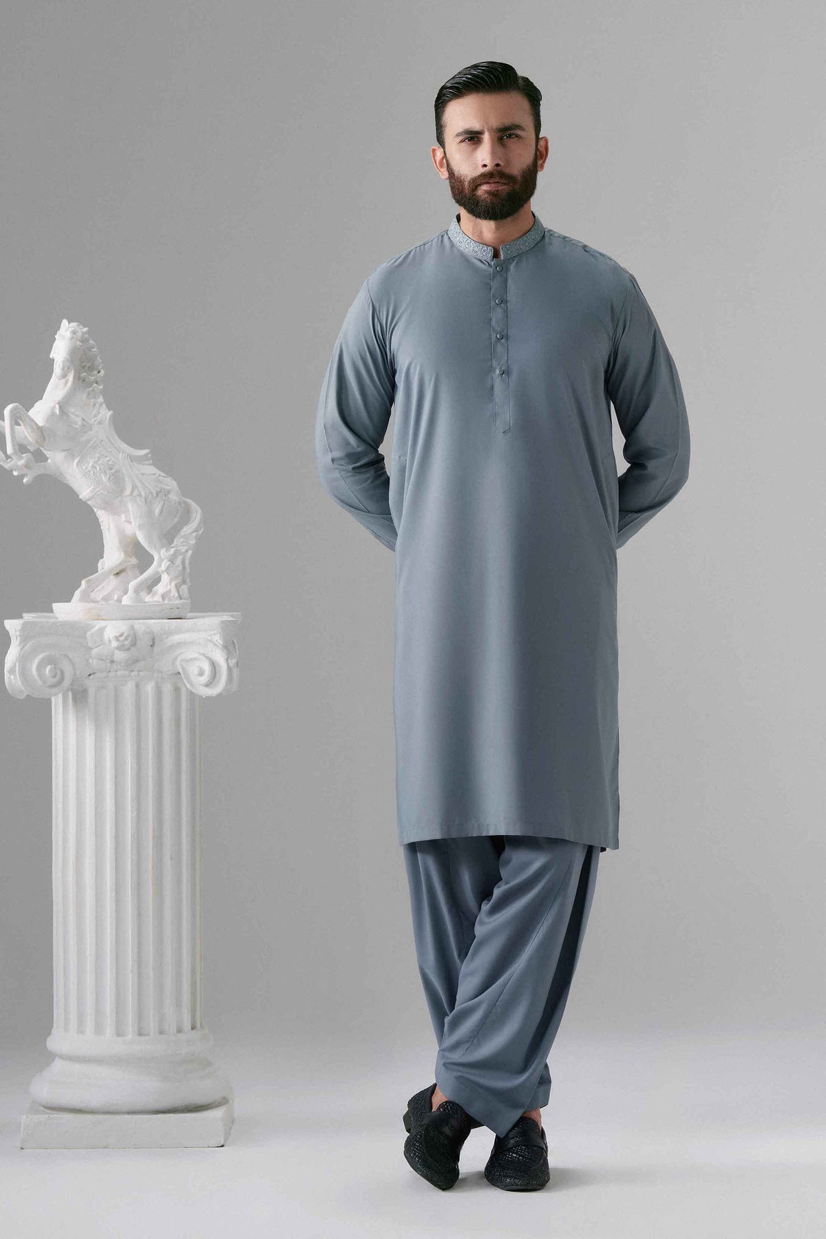 2 Piece - Embroidered Suit - NLWS26-14