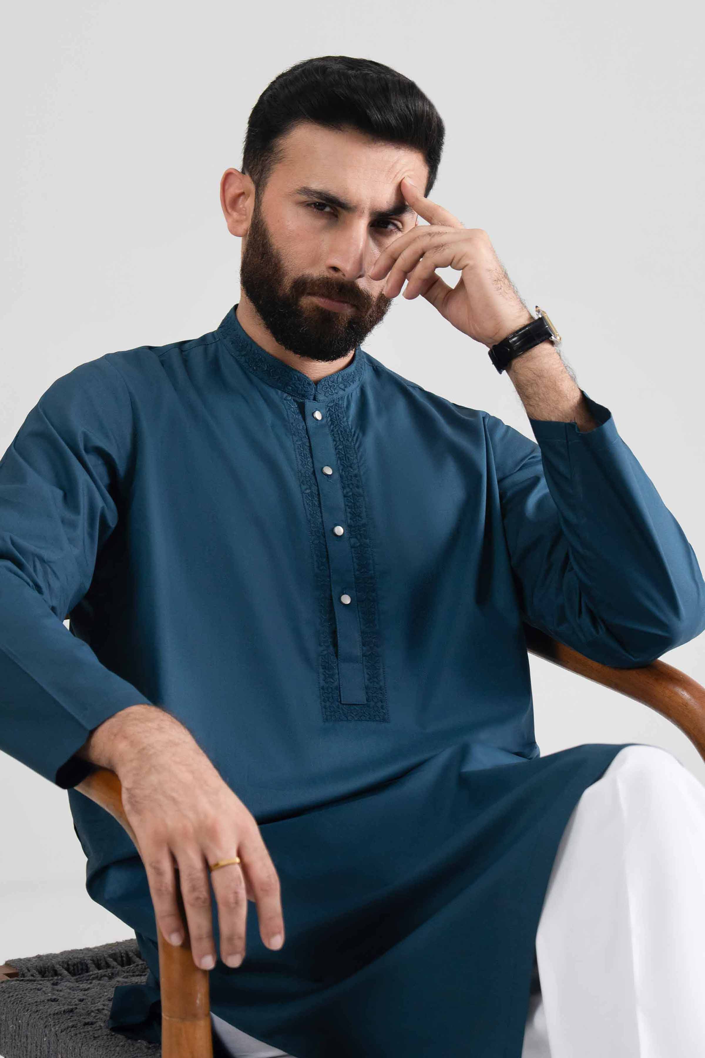 Embroidered Kurta - NQ26-008