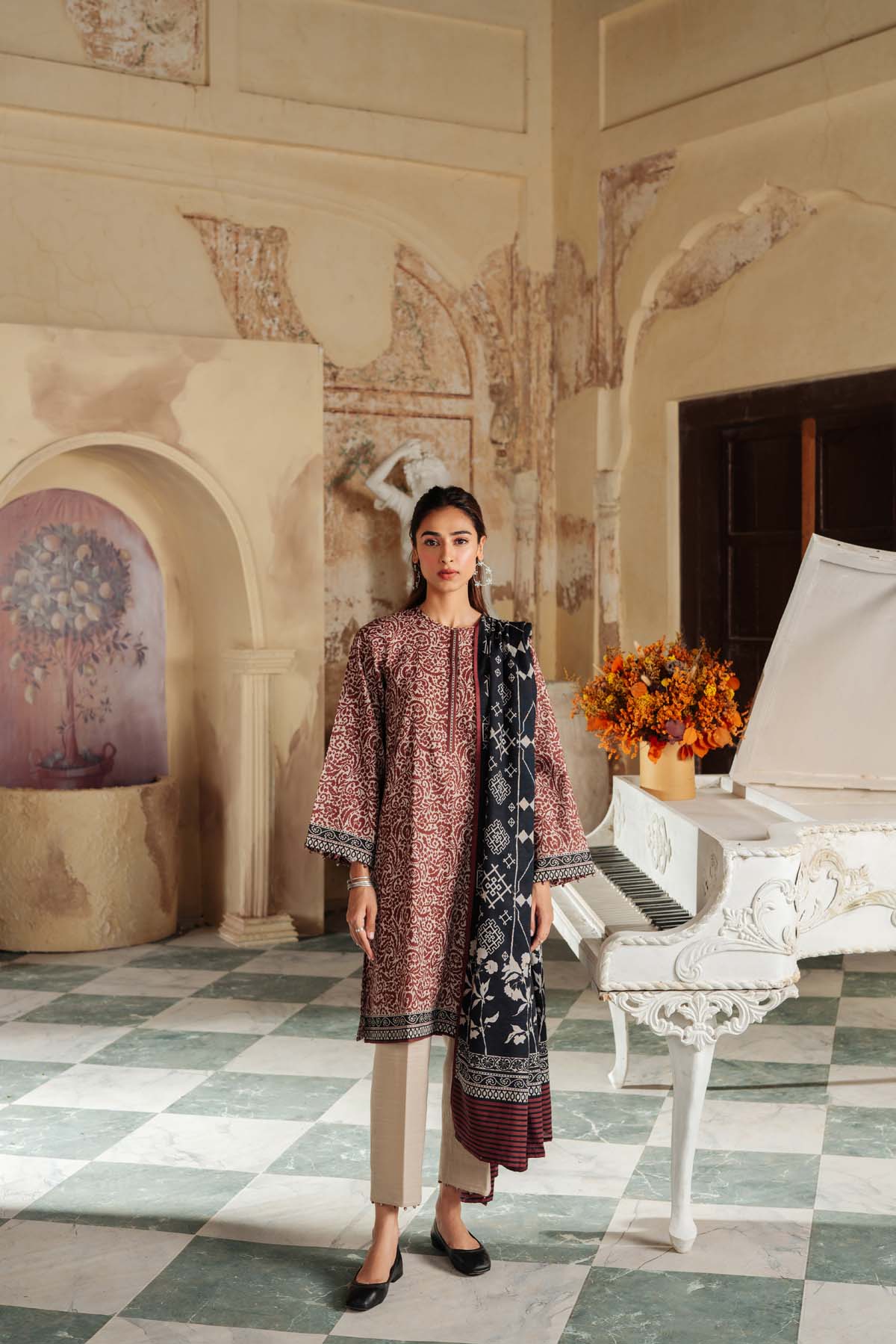 Printed Khaddar - 3 Piece