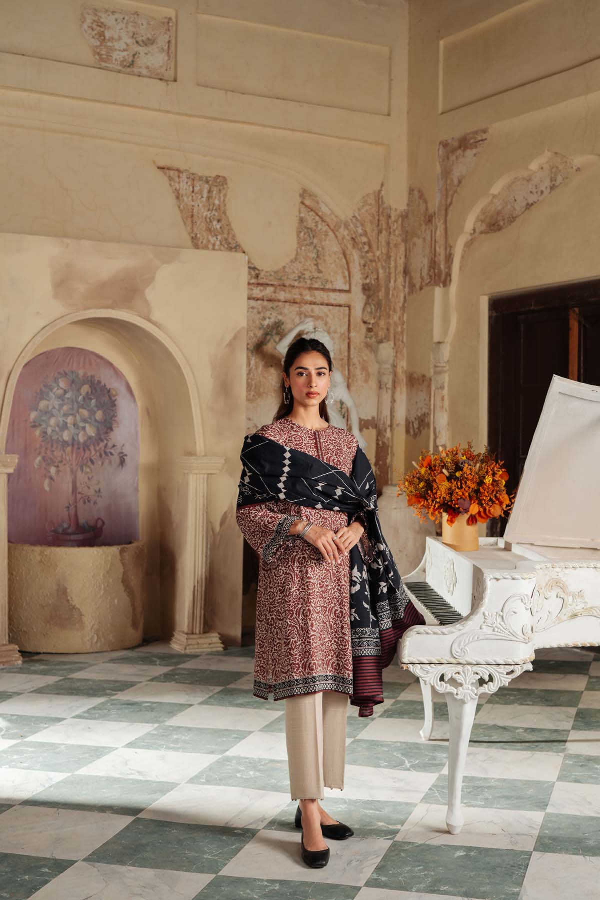 Printed Khaddar - 3 Piece