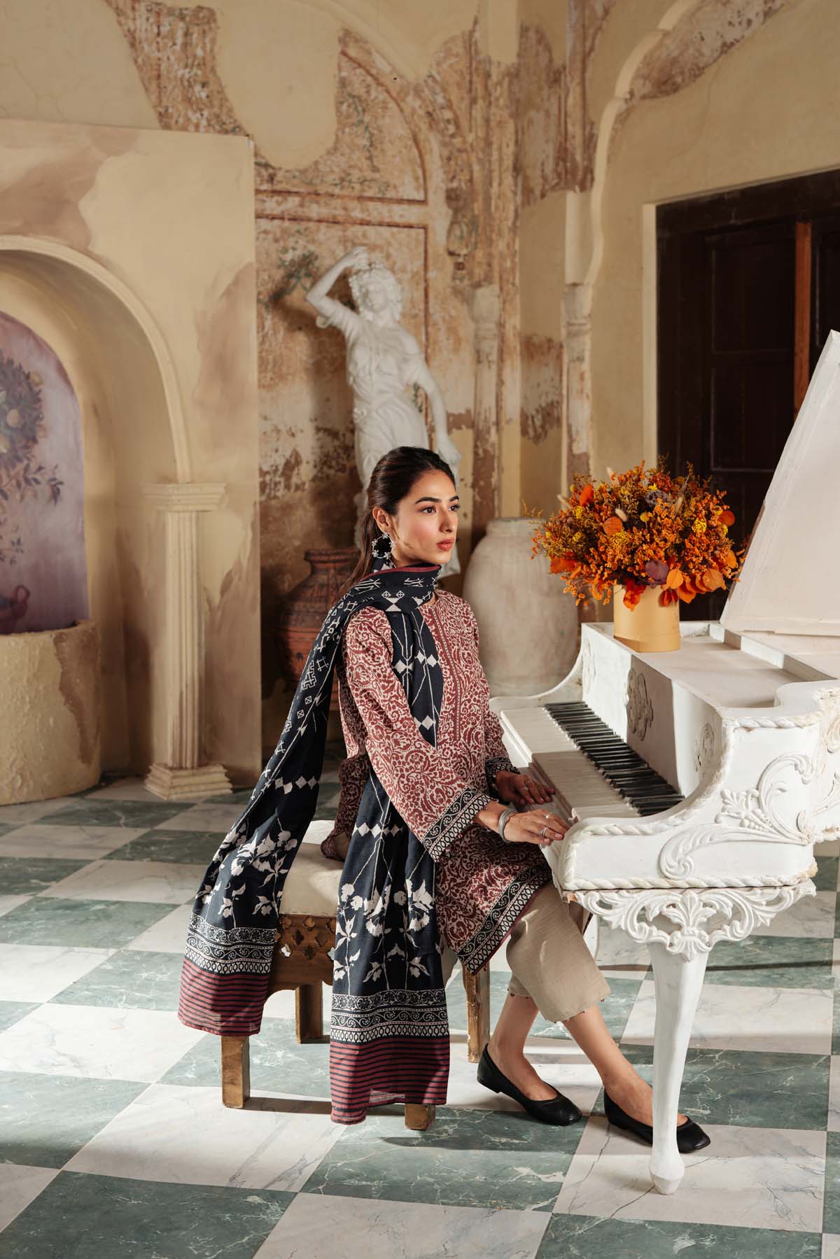 Printed Khaddar - 3 Piece