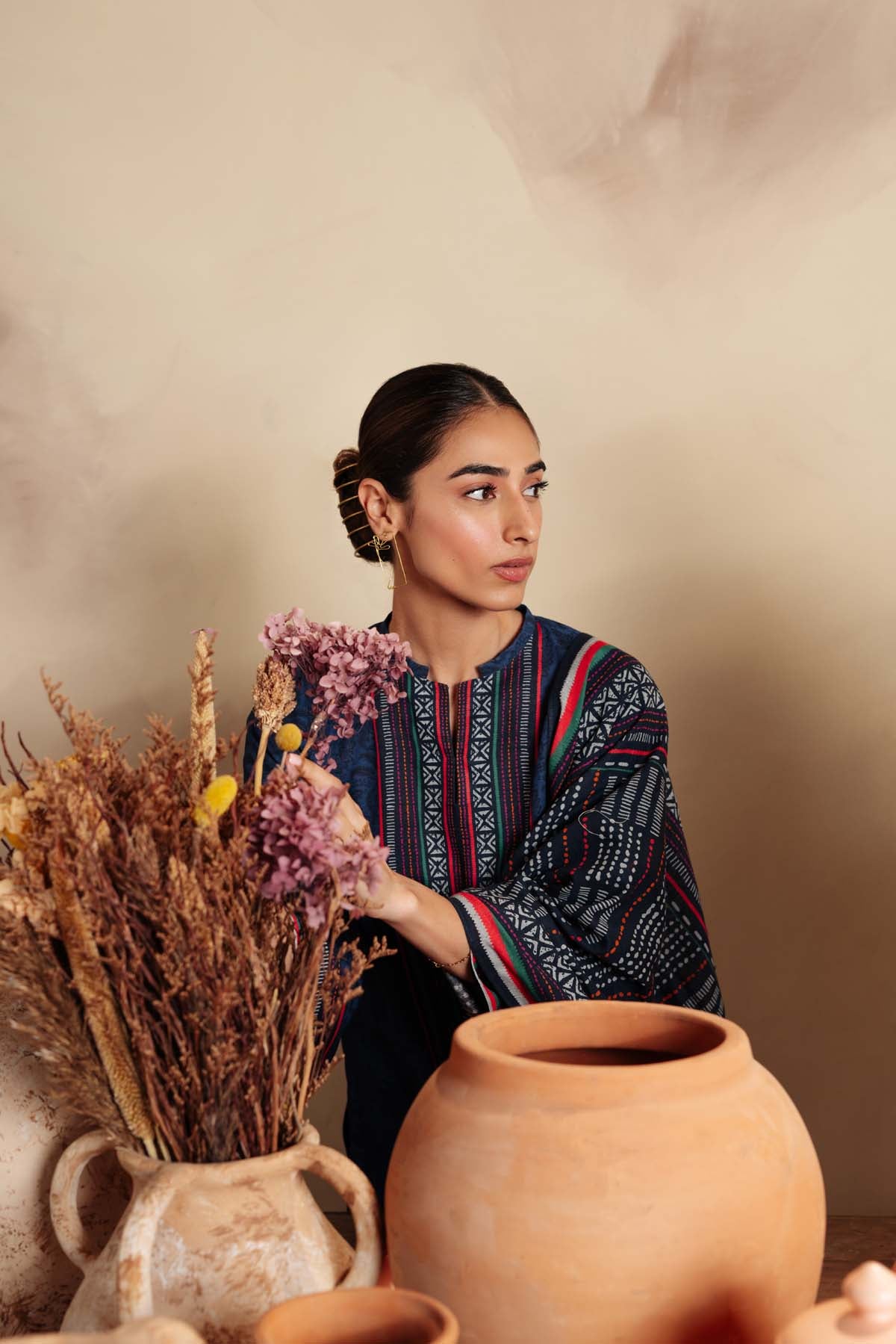 Printed Khaddar 3 Piece