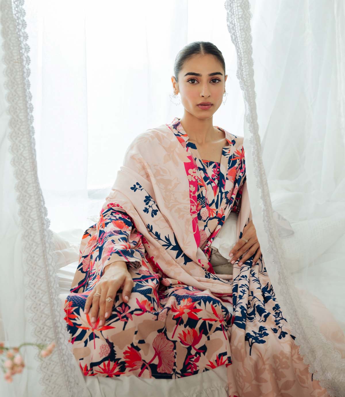 Printed Viscose Crepe 3 Piece