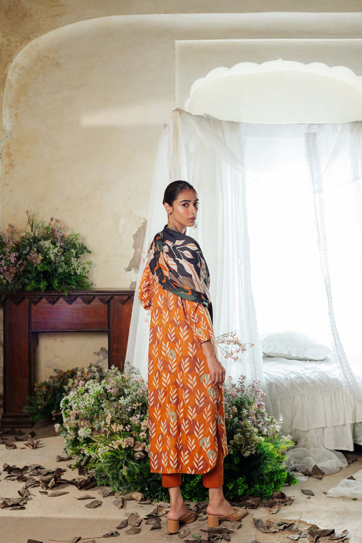 Printed Viscose Crepe 3 Piece