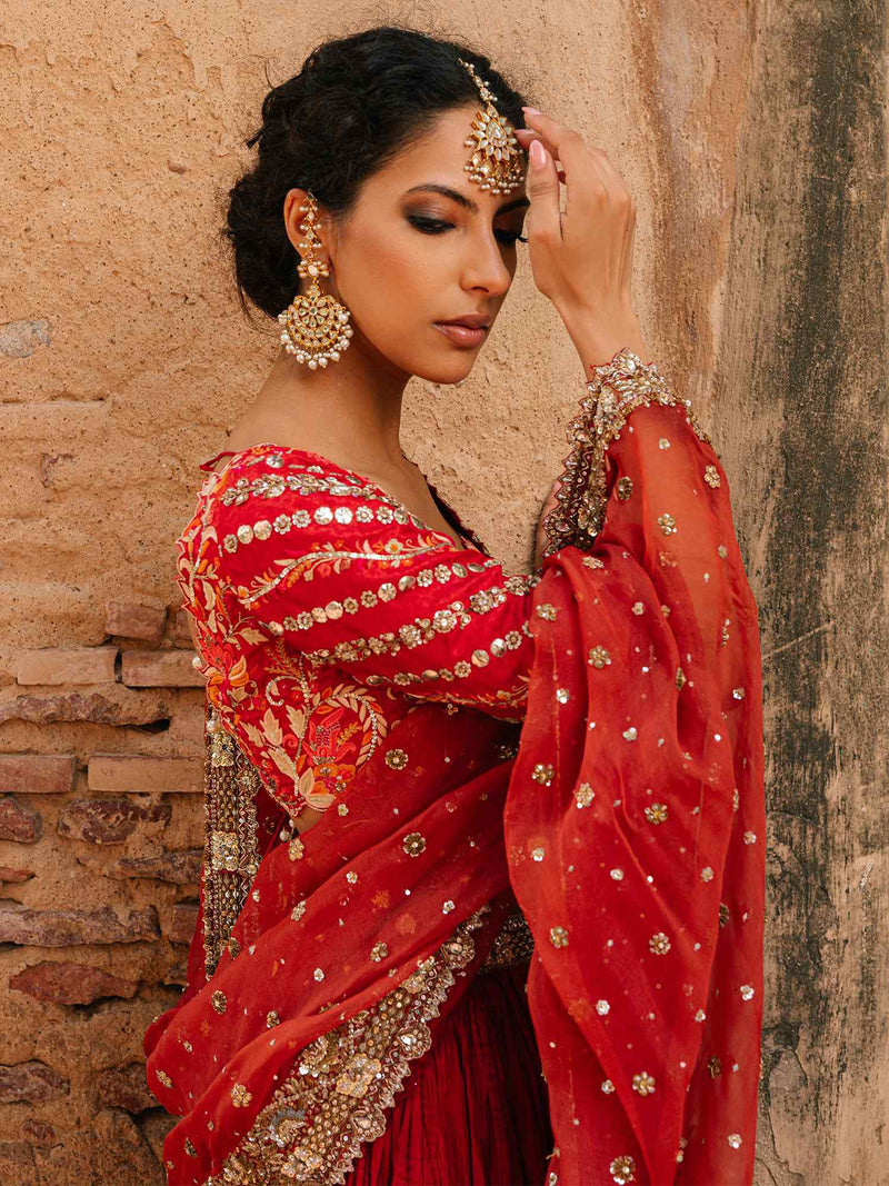 Choli W Dupatta Lehenga