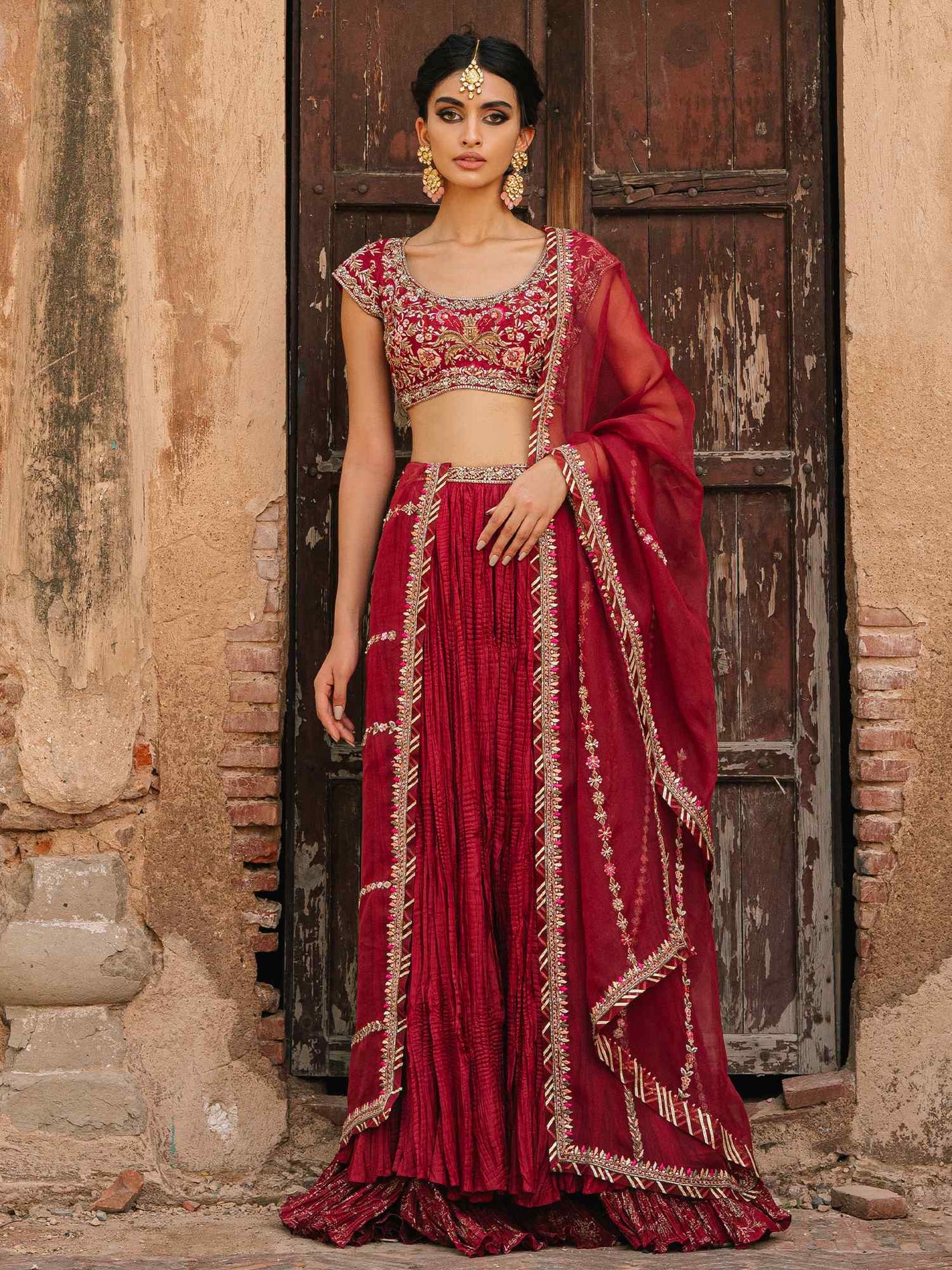 Blouse, Lehenga & Dupatta