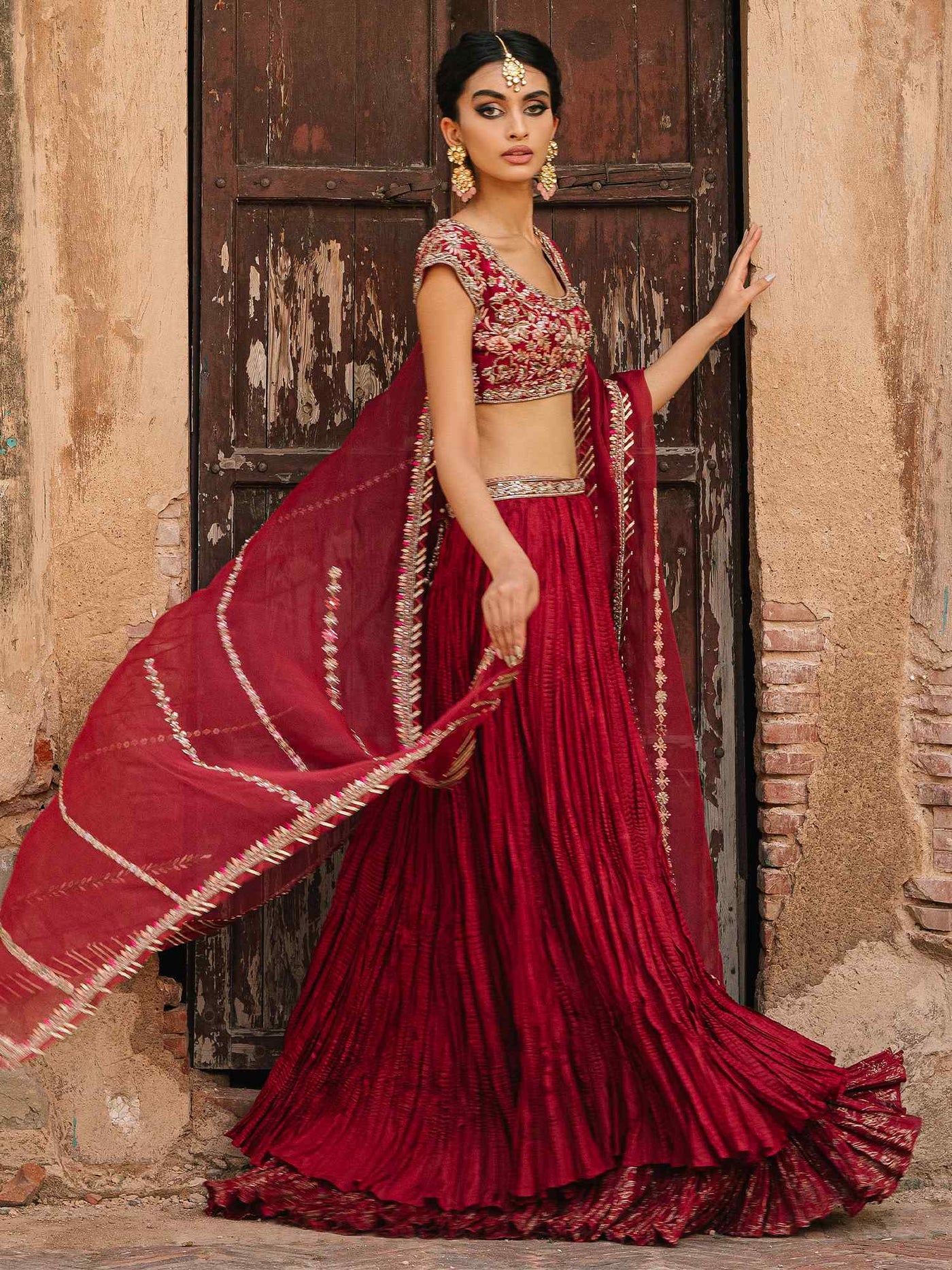 Blouse, Lehenga & Dupatta