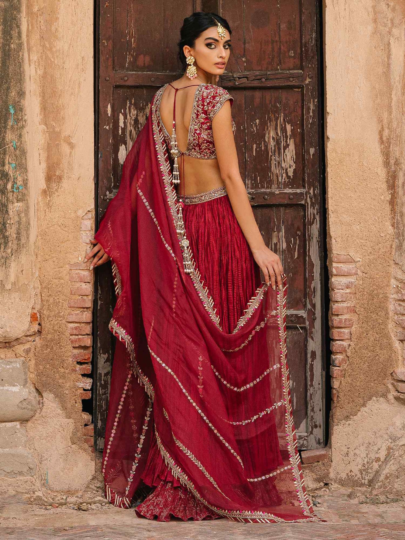 Blouse, Lehenga & Dupatta