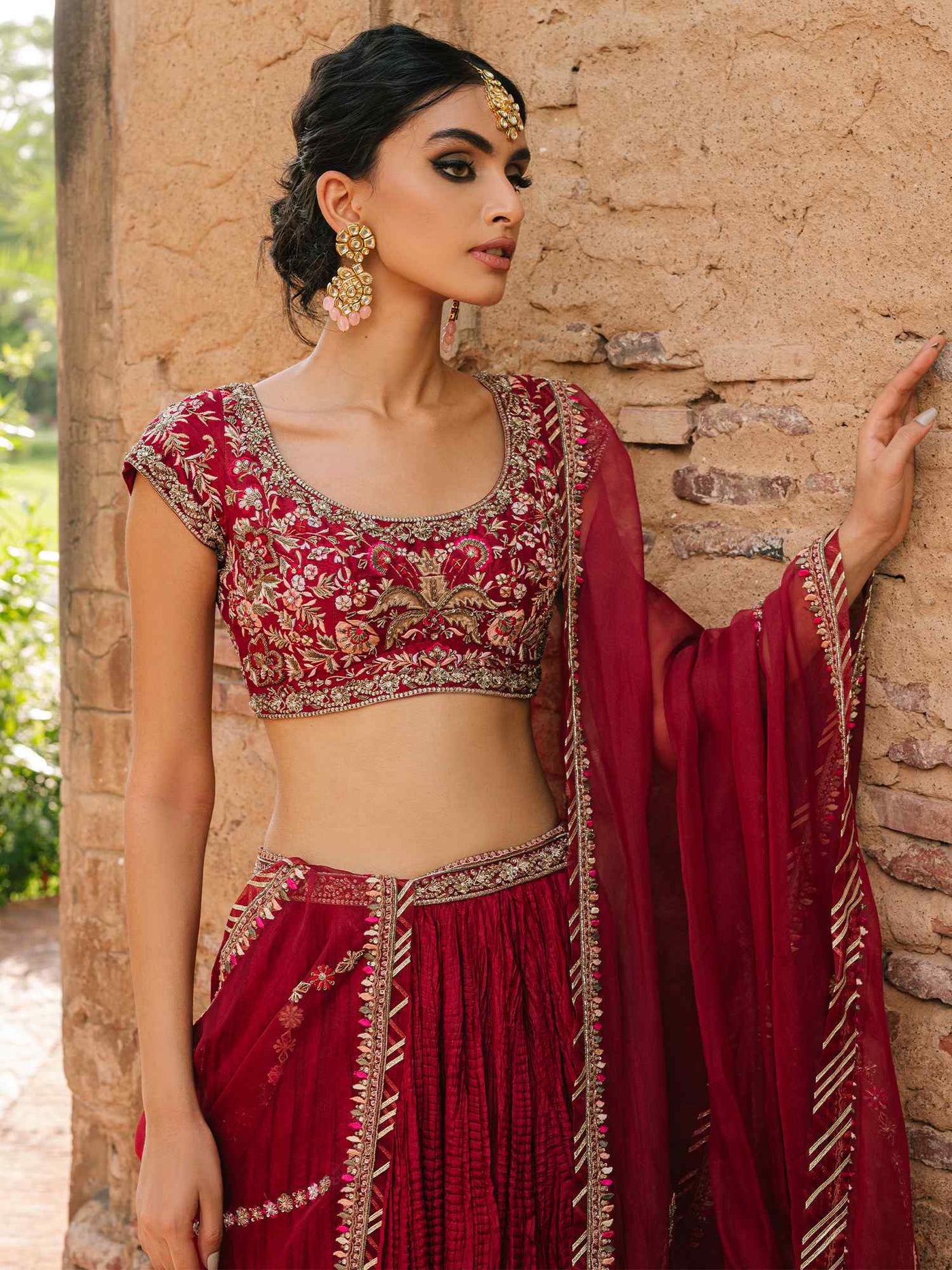 Blouse, Lehenga & Dupatta