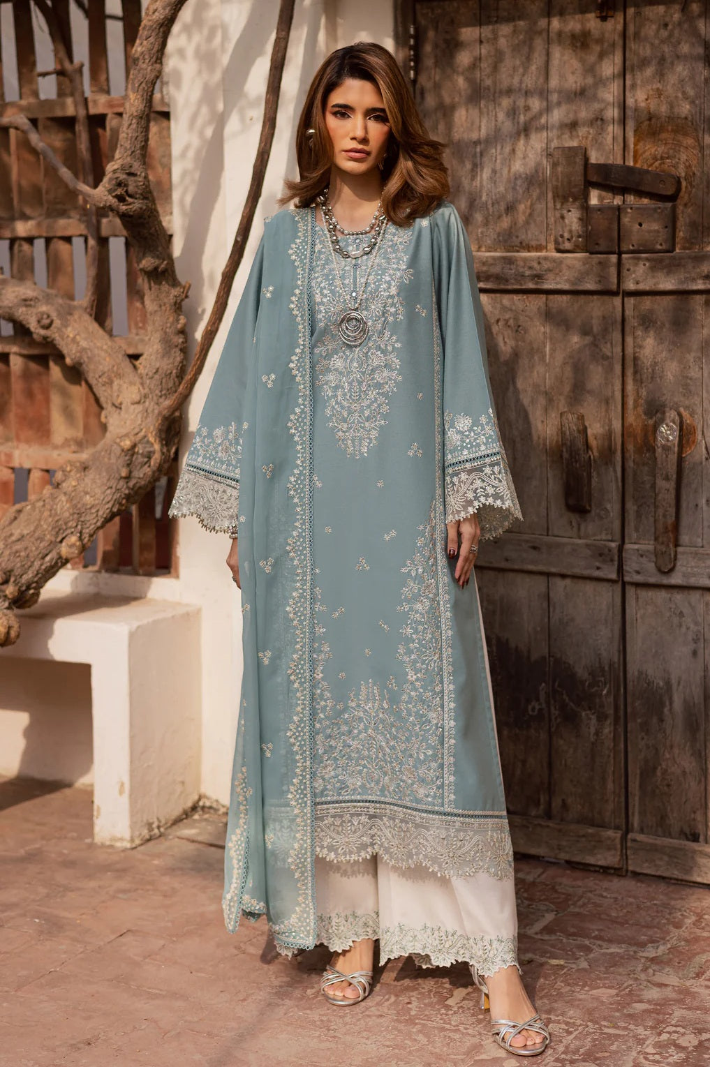 Batik - Naisha - Luxury Lawn Embroidered 3 Piece Unstitched