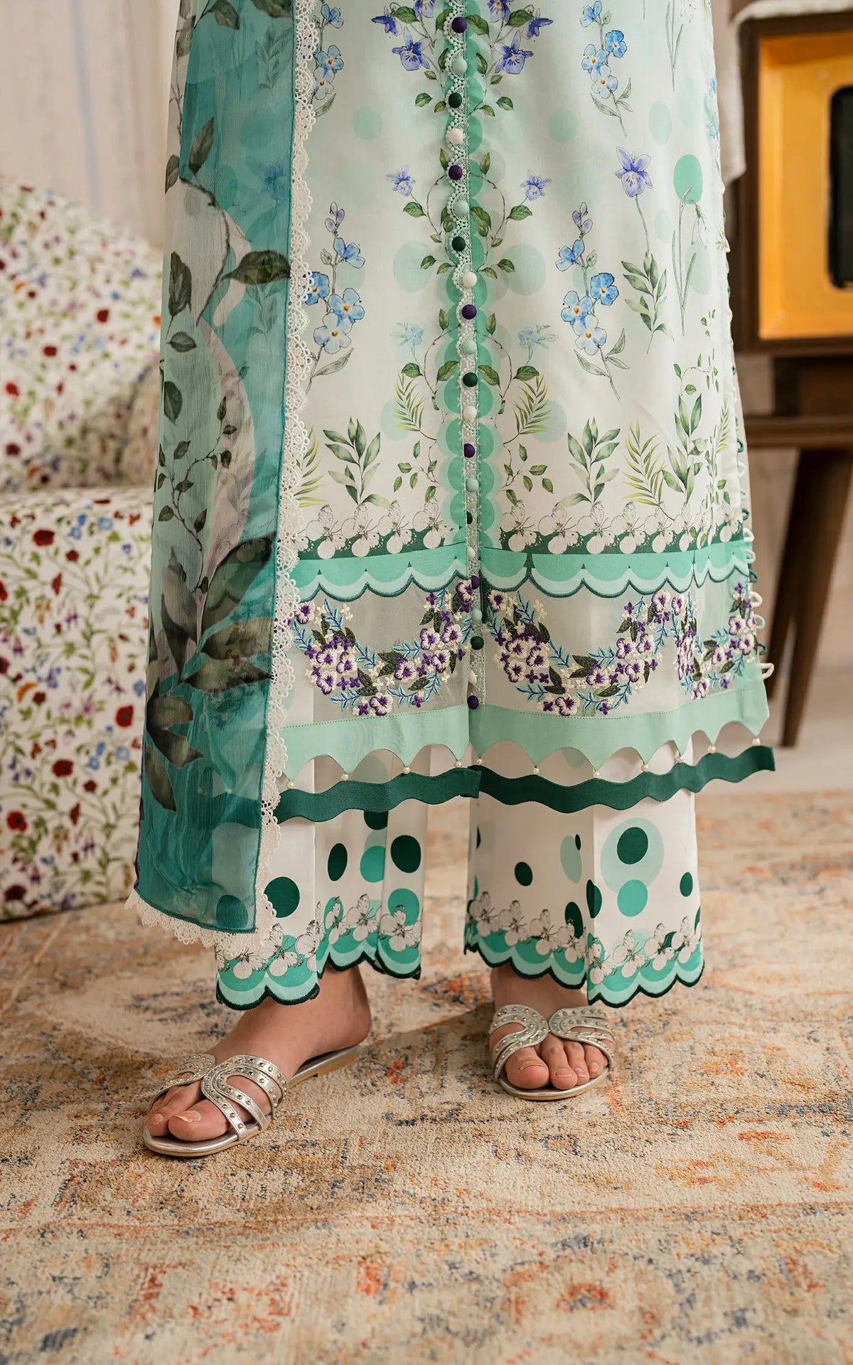 Nazneen (MVL25-15) | Unstitched Summer