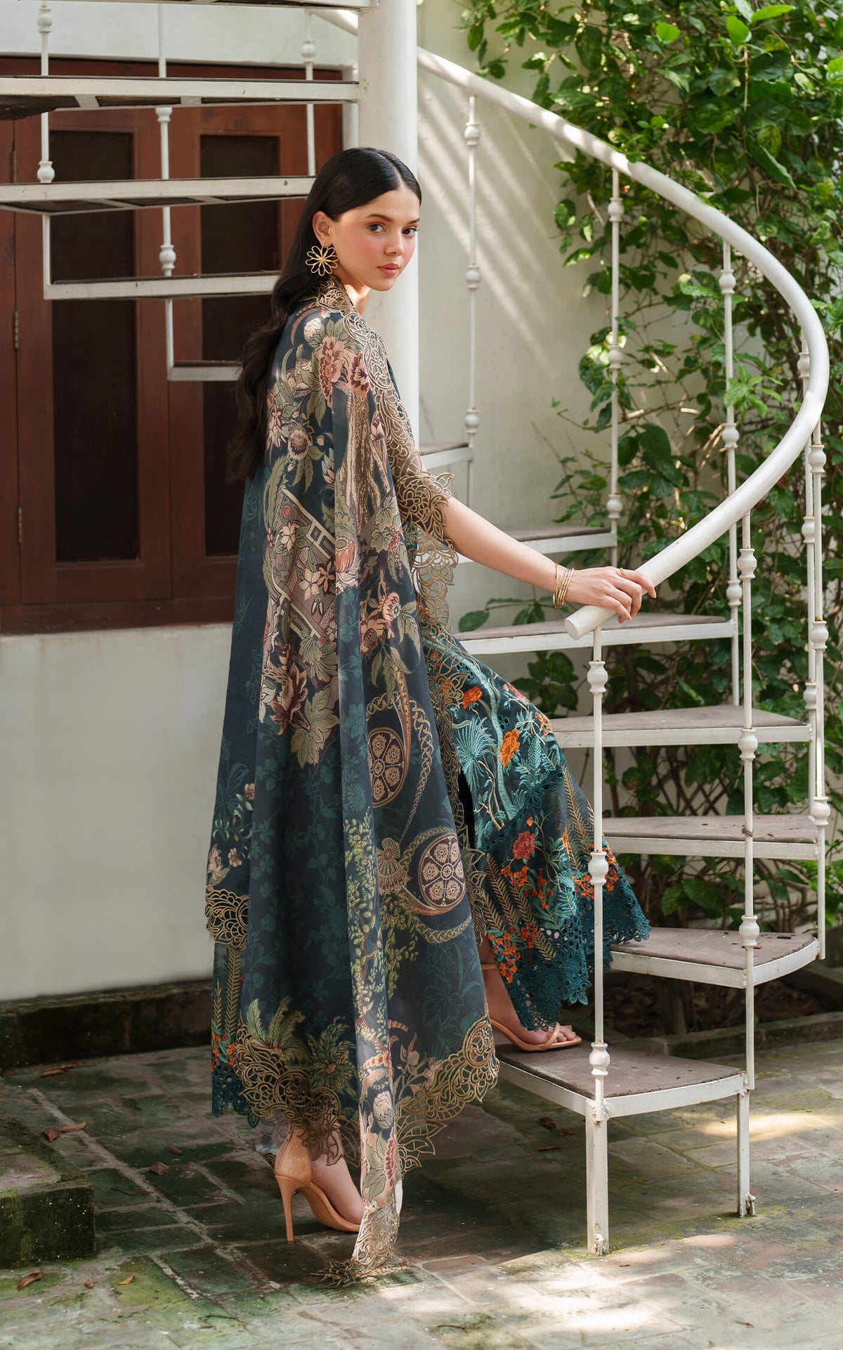 Nora LWC25-01 | 3pcs Embroidered Unstitched Winter