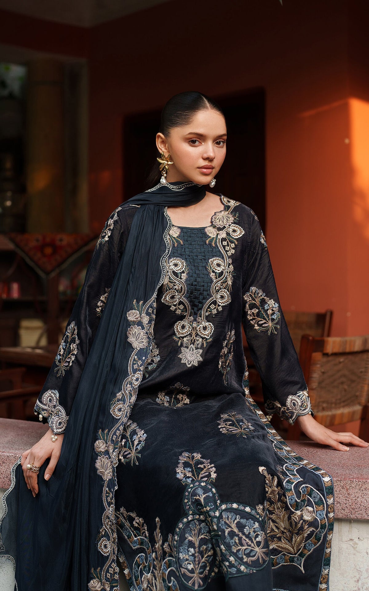 Opal LWC25-07 | 3pcs Embroidered Unstitched Winter