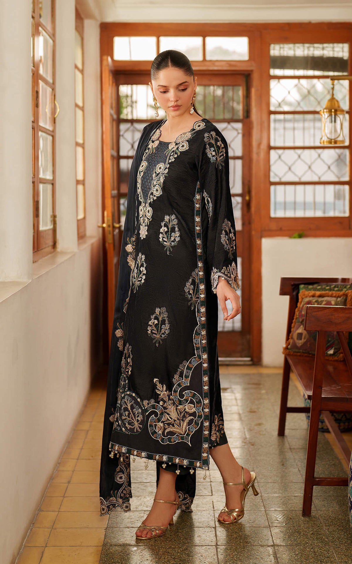 Opal LWC25-07 | 3pcs Embroidered Unstitched Winter