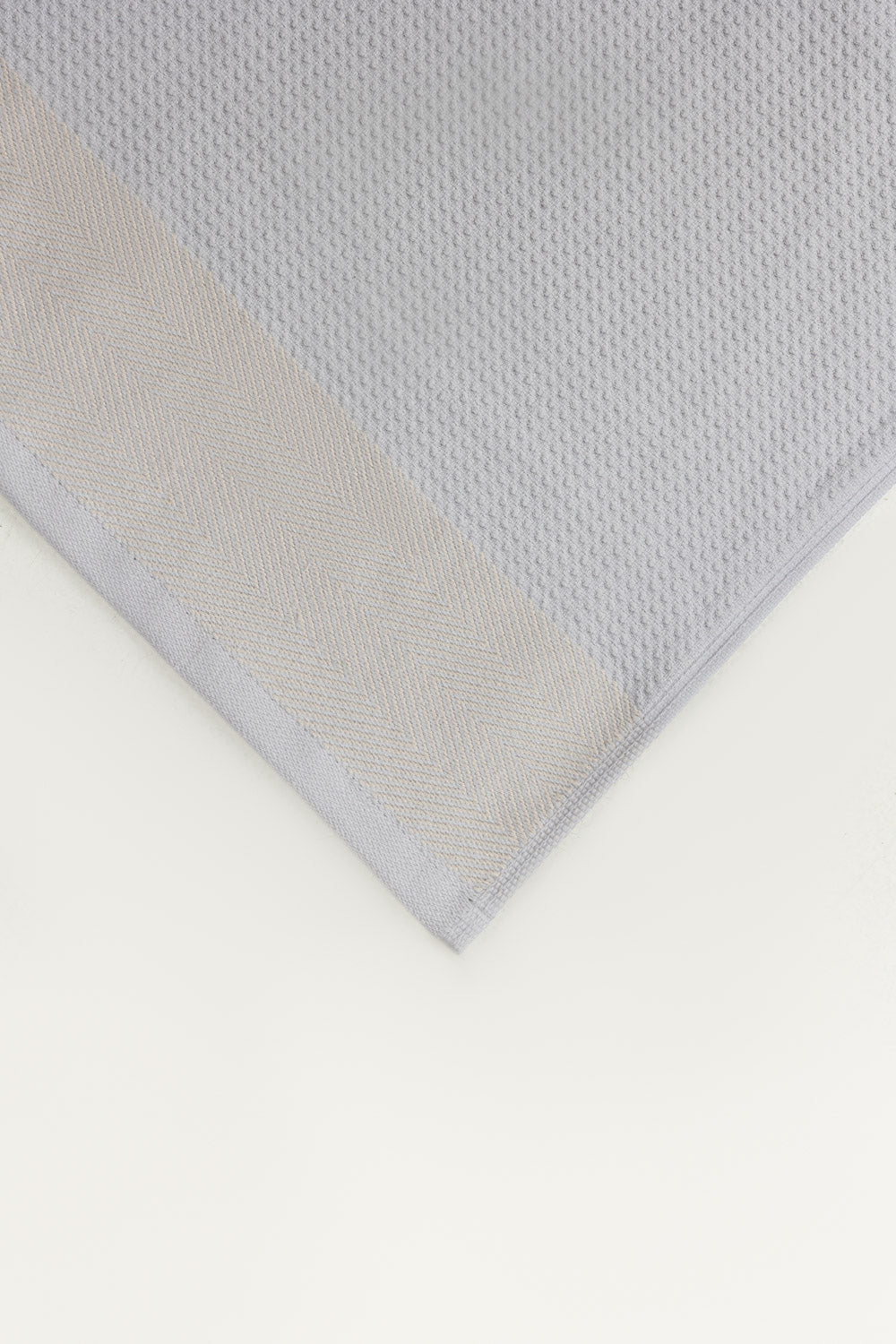 Oyster Grey Waffle Towel