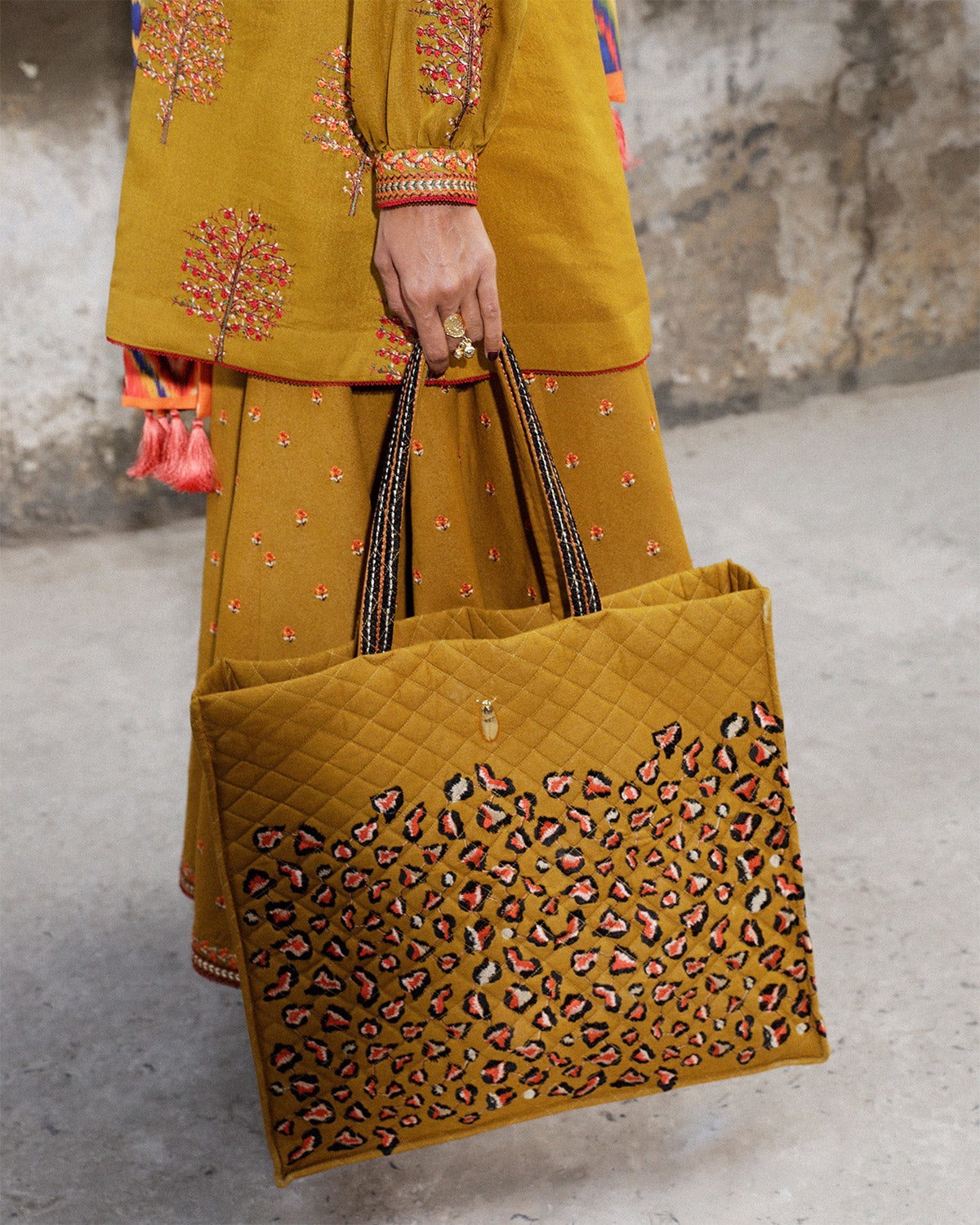 Mustard Safari Tote