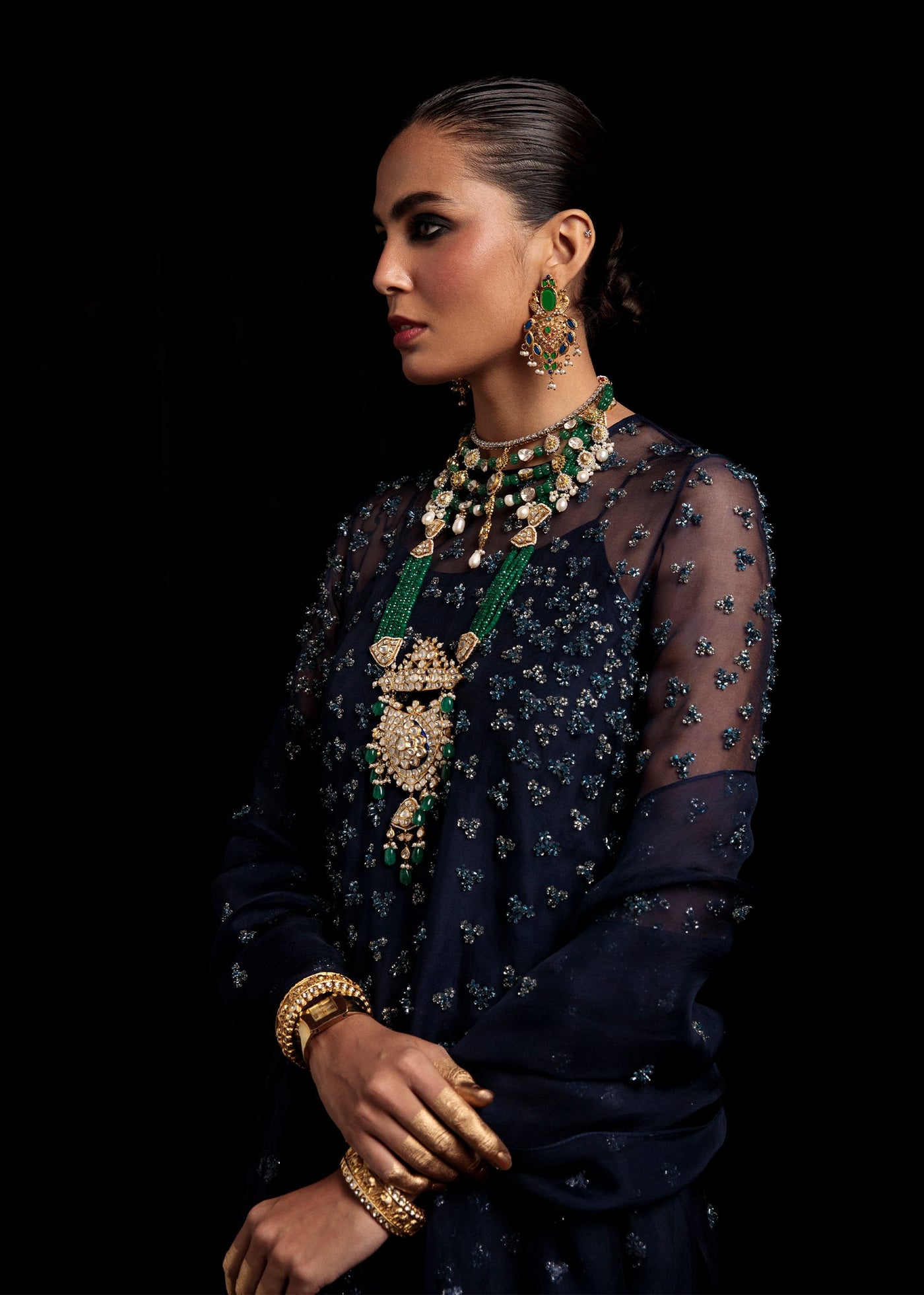 Embellished Trousers (as shown)