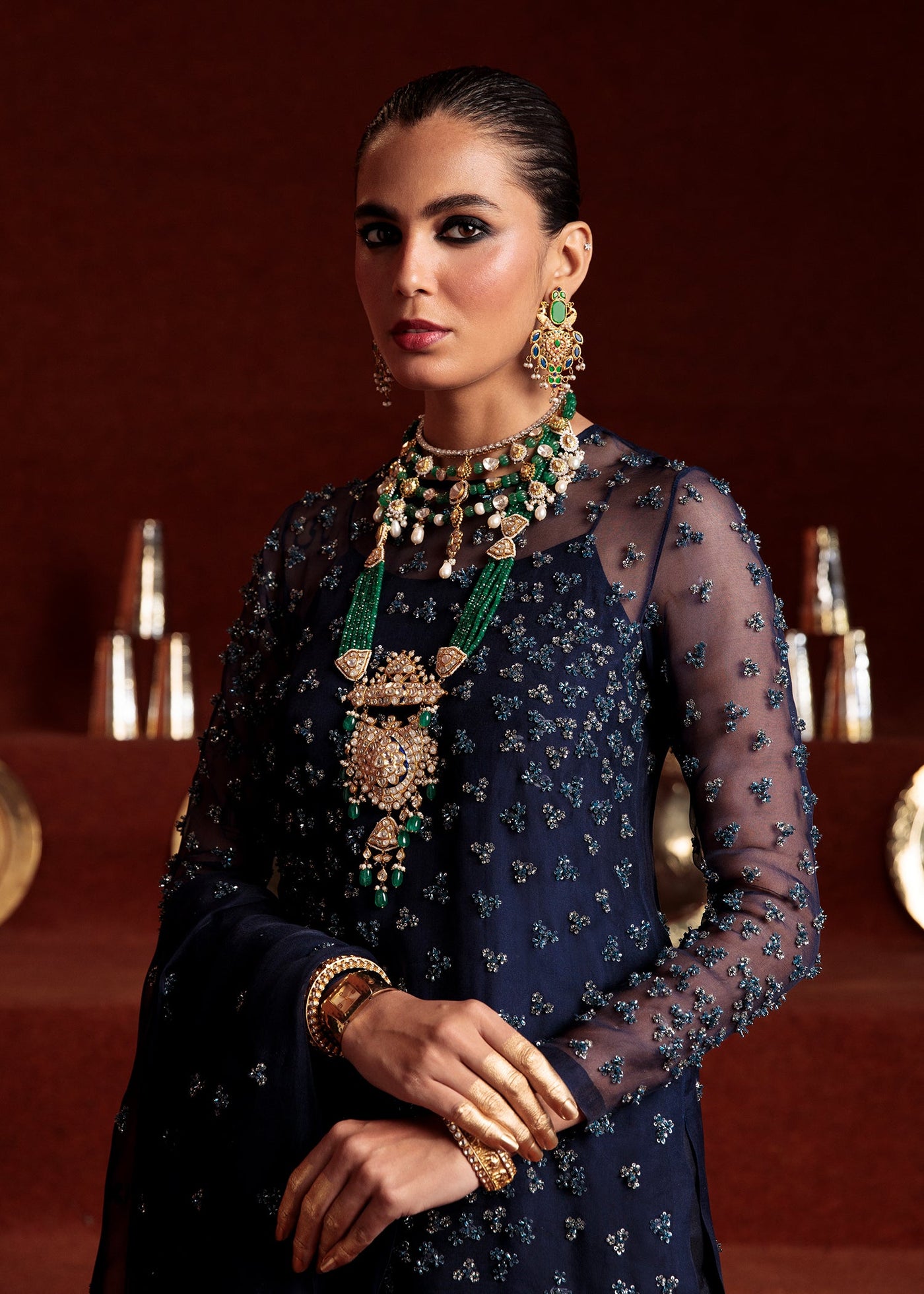 Embellished Trousers (as shown)