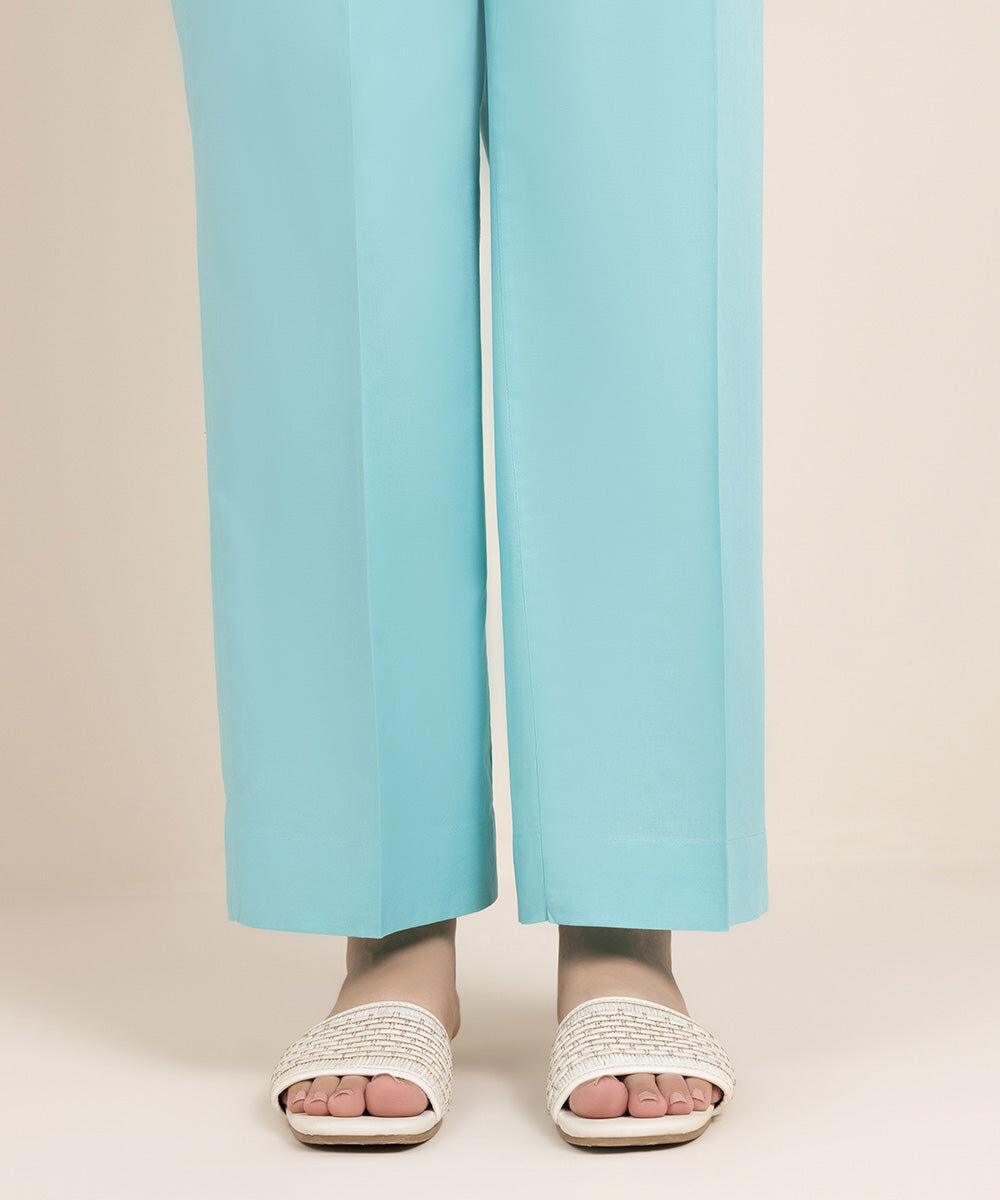 Cambric Straight Pants