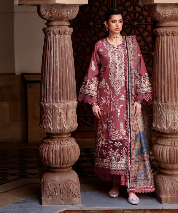 3 Piece - Embroidered Jacquard Suit