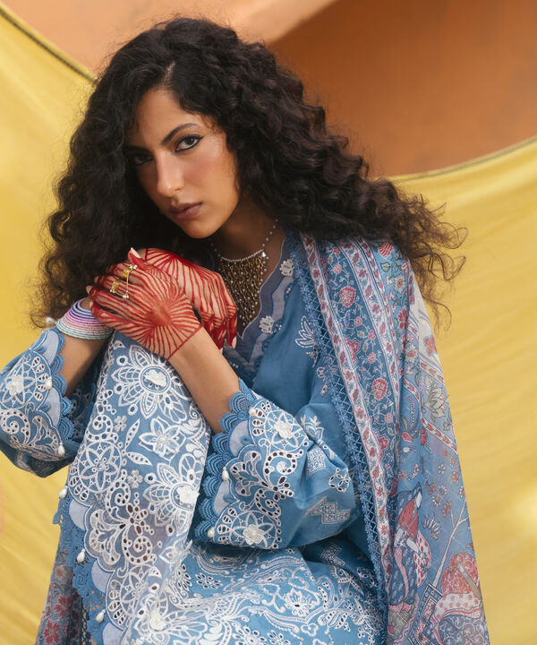 3 Piece - Embroidered Jacquard Suit