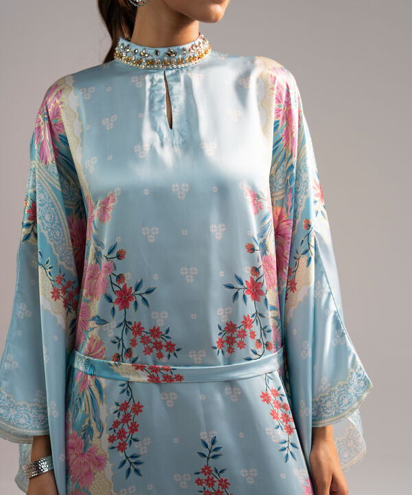Printed Satin Shirt
