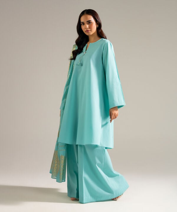 3 Piece - Solid Lawn Suit