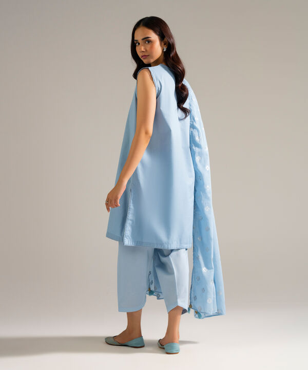 3 Piece - Solid Lawn Suit