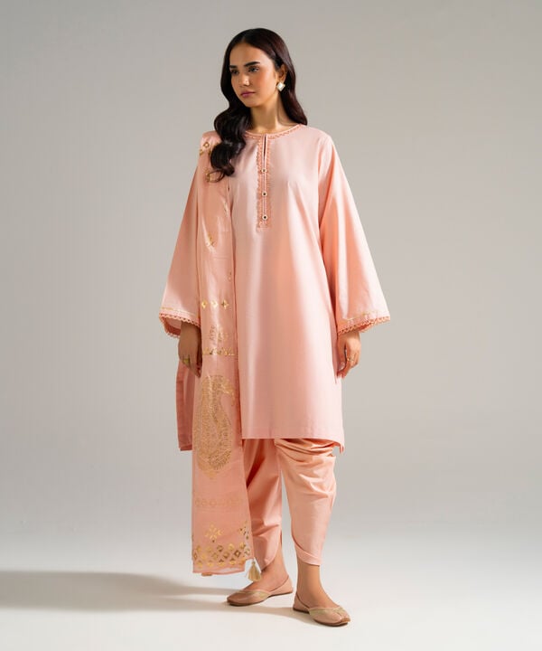 3 Piece - Solid Lawn Suit