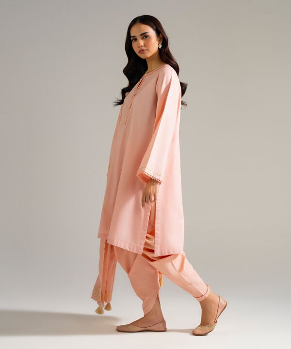 3 Piece - Solid Lawn Suit