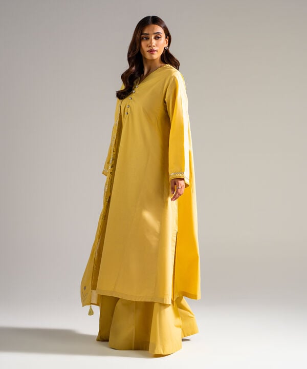 3 Piece - Solid Lawn Suit