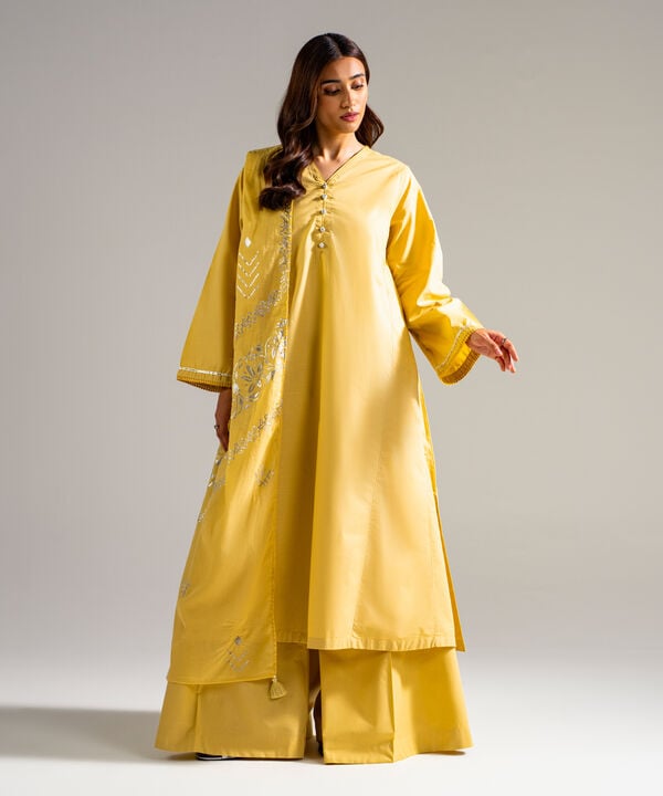 3 Piece - Solid Lawn Suit