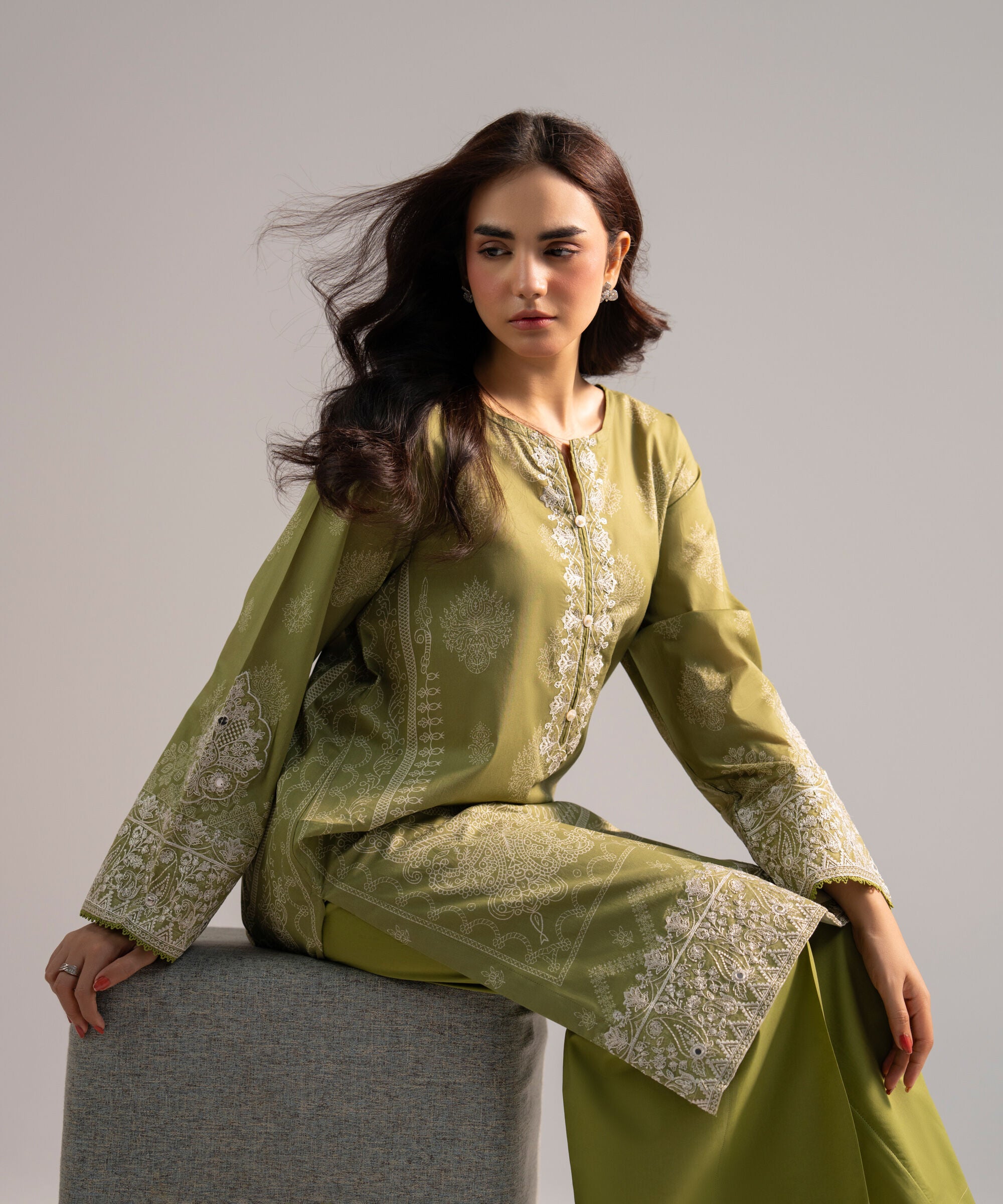 2 Piece - Embroidered Lawn Suit