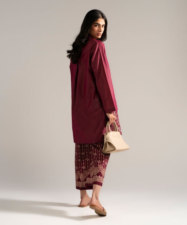 2 Piece - Embroidered Zari Lawn Suit