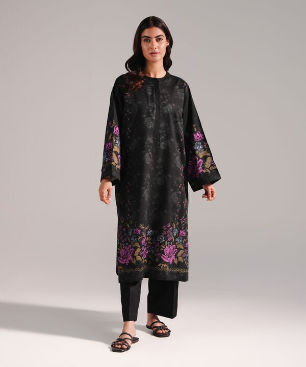 2 Piece - Printed Dobby Suit