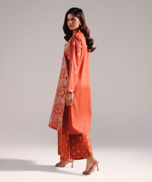 2 Piece - Embroidered Dobby Suit