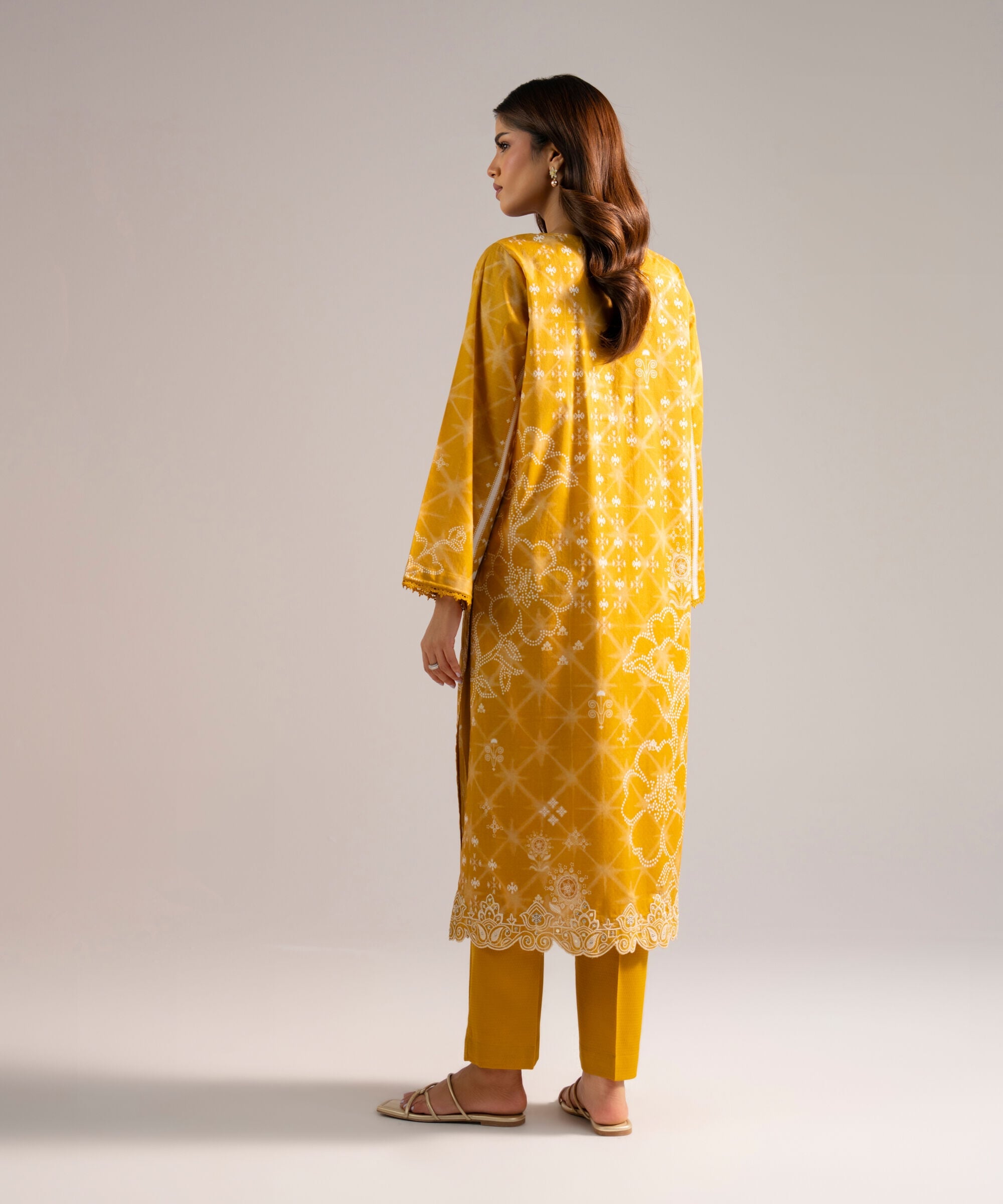 2 Piece - Embroidered Dobby Suit