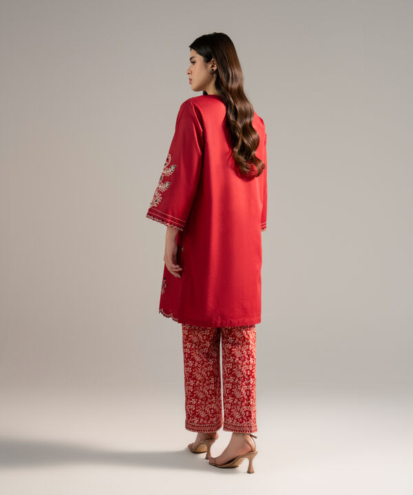 Embroidered Crosshatch Shirt