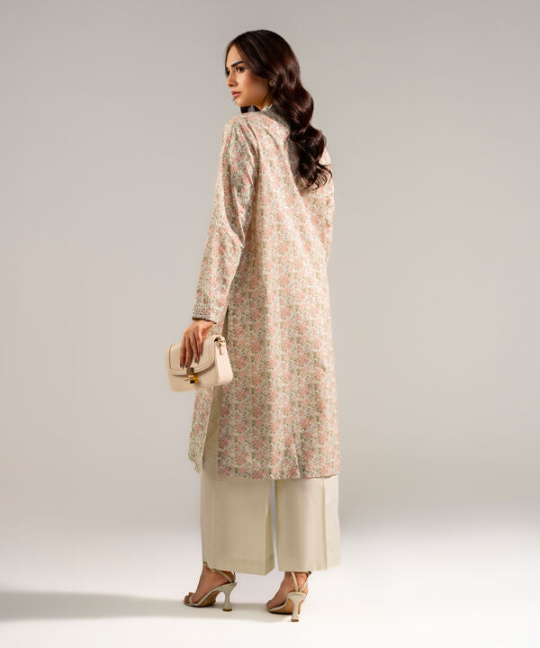 2 Piece - Embroidered Zari Lawn Suit
