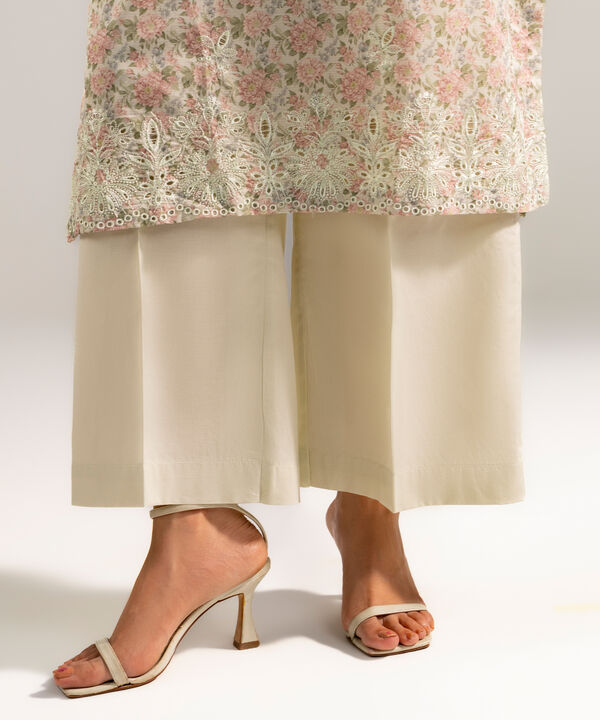 2 Piece - Embroidered Zari Lawn Suit