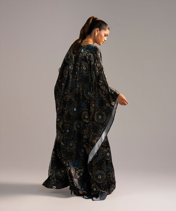 2 Piece - Printed Satin Suit