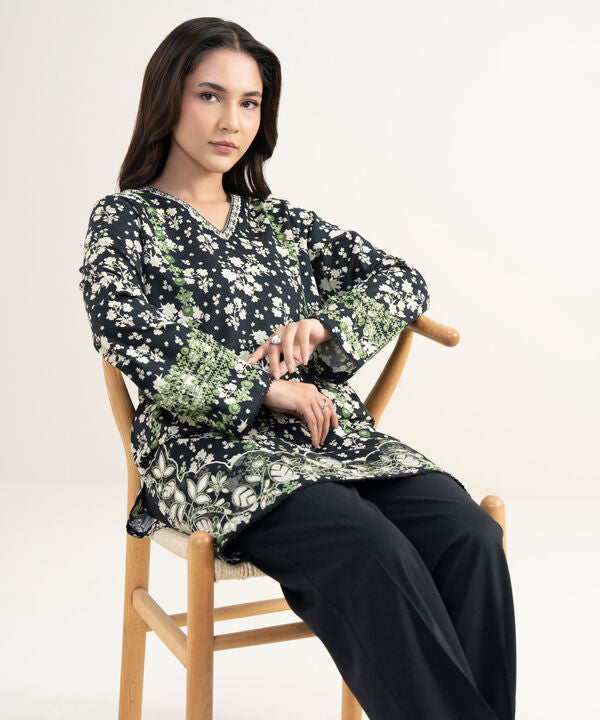 Embroidered Cotton Viscose Shirt