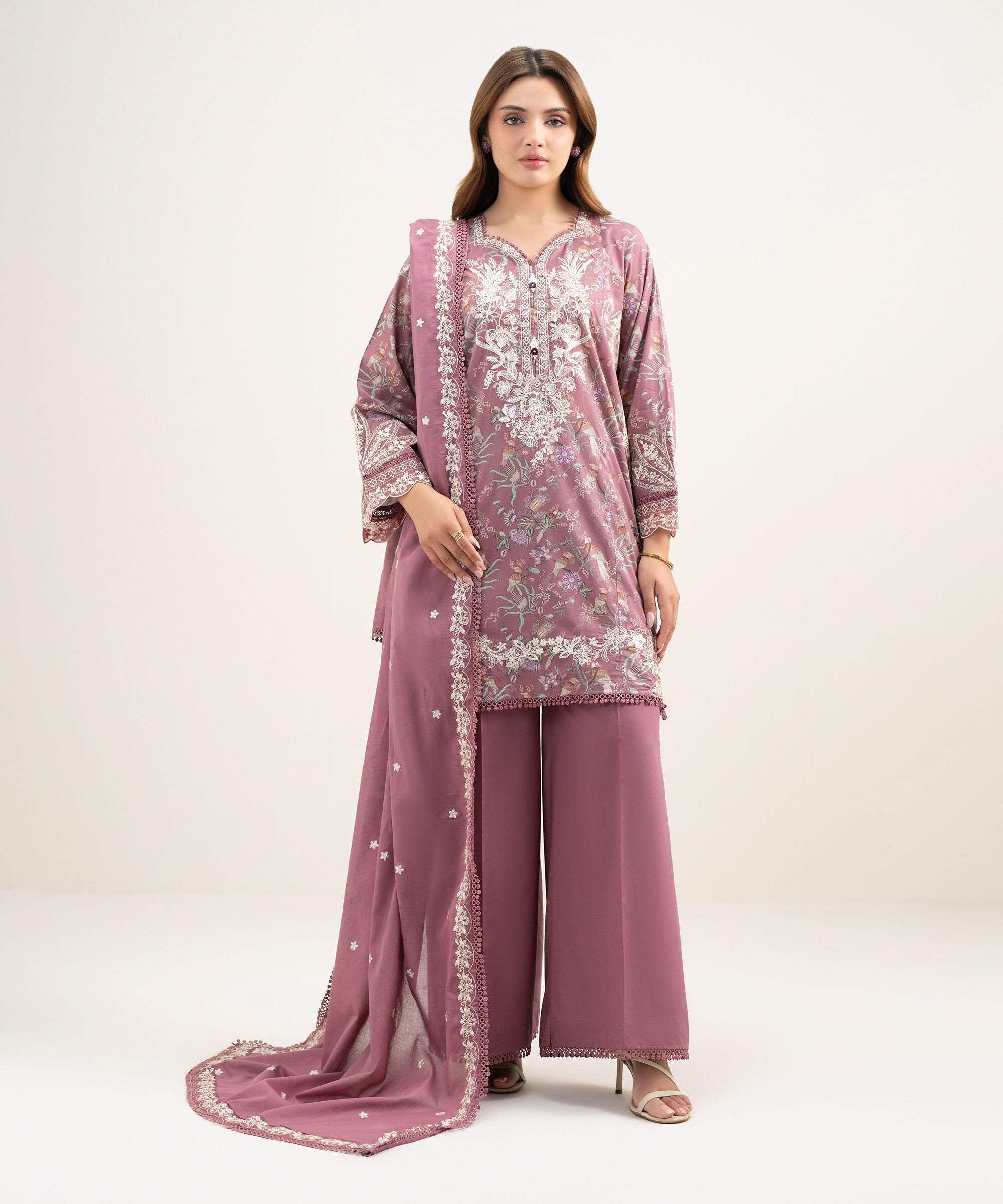 Mauve Dupatta PBS26HMV159D Sapphire PK