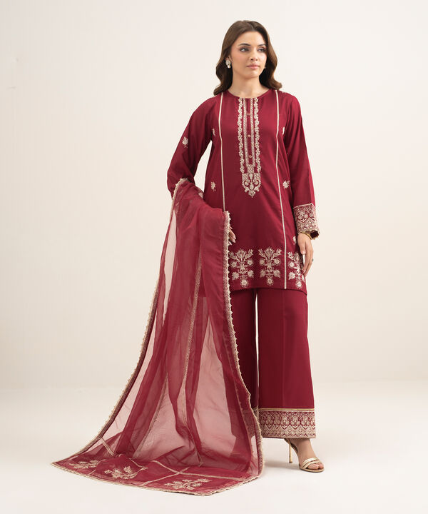Embroidered Organza Dupatta