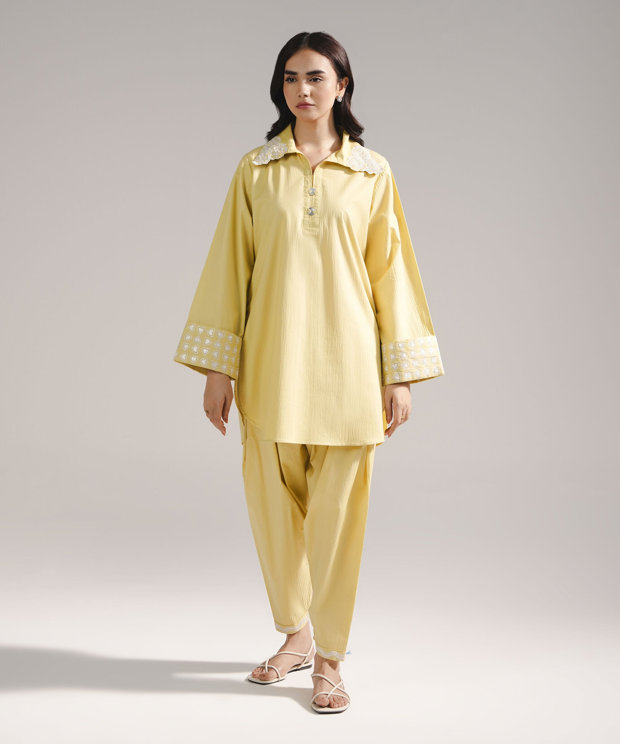 Embroidered Seersucker Shirt