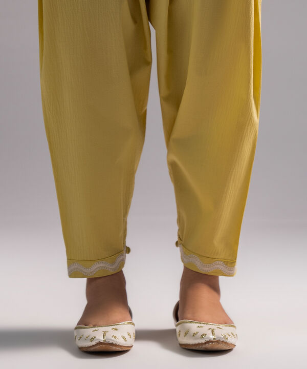 Solid Seersucker Skinny Shalwar